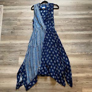 Maeve Blue Asymmetrical Dress